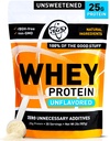 TGS Nutrition Whey Protein Powder Unflavored, Unsweetened - Keine künstlichen Zutaten für Männer & Frauen - 2lb Soy-Free, keine Gluten, Keto Friendly - Post Workout Muskel Erholung