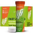 Lift Glucose Fast-Acting Glucose Kaubare Energie Tabletten, Orange, 10 ct Tube (Pack von 12)