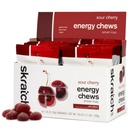 Schkrats Energy Chews | Caffeine Gummis für Laufen, Radfahren und Sportleistung | Gel Alternative | Sour Cherry (10 Pack) | Glutenfrei, Vegan
