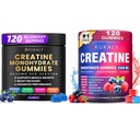 Kreatin Monohydrat-Gummien für Männer und Frauen, 9000MG Creatine Gummies Sugar Free -BCAA 2:1, B12 B6 für Boost Strength, Focus & Endurance, Vegan, Non-GMO
