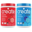 Kreatin Monohydrate Gummie - Rocket Pop Duo - Blaue Himbeere & saure Kirsche - Creatine Gummies für Frauen & Männer, NSF Zertifiziert, 3. Partei Getestet, Anti-Melting-Formel, 180 Count (2-Pack)
