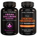 Vital Vitamine Vegan Collagen Booster 60 ct + Creatin Kapseln 120 ct