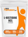 BulkSupplements.com L-Histidin HCl Pulver - L-Histidin-Ergänzung - Ätherische Aminosäure, Glutenfrei, 500mg pro Servierung, 100g (3,5 oz) (Pack von 1)