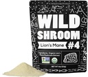 Wild Foods Lions Mane Powder Pilze Extrakt 10:1 | Bio Pilzpulver | Adaptogenic Nootropic Kräuter für Gehirn Gesundheit, Gedächtnis und Fokus(4 Unze)