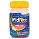MidNite Deep Sleep Extra Strength, 10 mg Melatonin Sleep Aid, Non-Habit Forming, pflanzliche Nahrungsergänzung für Erwachsene, Drug-Free, Glutenfrei, Lactosefrei, Vegetarisch-Friendly, 36 Gummies