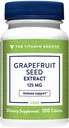 Der Vitamin Shoppe Grapefruit Seed Extract 125MG, Antioxidans Kräuterergänzung für Reisende Immununterstützung mit Samen & Pulp von frischem Grapefruit, Enthält Citrizid Marke (100 Tabletten)