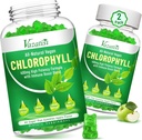 Chlorophyll Gummi - Super Green 13 in 1 mit Ashwagandha Vitamin C Zink & Kupfer für Körper Odor, Hautenergie Immununterstützung Deodorant für Frauen - 120 Count