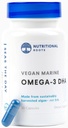 Omega 3 Algae DHA Vegan - Omega 3 DHA-Ergänzung, Pflanzenbasierte Omega-3 Mischung aus Bio-Algen, Bio-Chia, und Bio-Flüssigkeit gesehen Dritte Partei getestet, Doctor's Choice,1 Monat Versorgung, 30 Kapseln