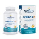 Nordic Naturals Omega-3D, Lemon Flavor - 120 Soft Gels - 690 mg Omega-3 + 1000 IE Vitamin D3 - Fischöl - EPA & DHA - Immune Support, Brain & Heart Health, Healthy Bones - Non-GMO - 60 Portionen