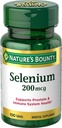 Nature's Bounty Selenium 200 mcg Natural High Selenium Hefe, 100 Tabletten (Pack von 3)