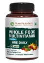 Pure Nutrition Whole Food Multivitamins for Men | 90 Tabs | One-A-Day | 100% RDA | 24 Natural Vitamins and Minerals | All Natural Plant Based Men's Multivitamin | 3 Months Supply