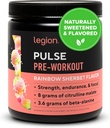 LEGION Pulse Pre Workout - All Natural Nitric Oxide Preworkout Trinken, um Energie zu steigern, Kreatin frei, Natürlich süß, Beta Alanine, Citrulline, Alpha GPC (Rainbow Sherbet)