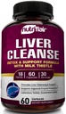 NutriFlair Liver Cleanse Detox & Repair Supplement mit Milchdistel, Turmeric, Dandelion, Artichoke Extract, Berberine HCL, Ginger - Leberunterstützung und Lebergesundheit, Non-GMO Pillen, 60 Veggie Kapseln