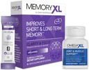 OmegaXL Gelenkunterstützungsergänzung, für Relief - Natürliche Muskelunterstützung, Green Lipped Mussel Öl, 60 Count & MemoryXL, Magnesium L-Threonate: Gehirn-Ergänzung für Memory & Focus Unflavored 30 Pack