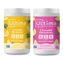 Ultima Replenisher Electrolyte Powder Drink Mix Bundle – Sugar Free – Lemonade und Pink Lemonade, 90 Servings– Hydration Powder - 6 Key Electrolytes und Trace Minerals – Keto Friendly, Non-GMO