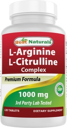 Best Naturals Arginin Citrulin Complex 1000 Mg 120 Tabletten