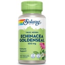 SOLARAY Echinacea Goldenseal - Leistungsstarke Mischung aus zwei Kräuter-Ergänzungen für Wellness-Unterstützung - 250mg Ea Echinacea Root und Goldenseal Root - Non GMO, Vegan, Gluten Free, 60-Day Garantie, 100 Servietten