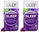 OLLY Ultra Strength Sleep Softgels, 10mg Melatonin, L-Theanine, Chamomile, Magnesium, Lemon Balm, Supports Deep Restful Sleep, Nighttime Sleep Aid, Non Habit-Forming - 60 Count (Pack of 2)