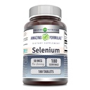 Erstaunliche Formeln Selen 50 Mcg pro Portion | 180 Tabletten Ergänzung | Nicht-GVO | Made in USA
