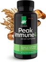 Daiwa PeakImmune4® – Immununterstützungsergänzung für Erwachsene mit Reisbran Arabinoxylan Verbindung (RBAC) und Enzym aus Shiitake Pilz – 50 Kapseln