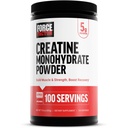 Kraftfaktor Kreatin Monohydrat Mikronisiertes Pulver 500G, 5g Dose zur Unterstützung von Muskelwachstum, Stärke, Erholung, kognitive Gesundheit & Gedächtnis, Entflammt, 100 Servierungen, 17.6 Oz