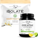 Muscle Feast Isolate + Creatine Candy Bundle: 1 Whey Protein Isolate (Vanilla, 5lb) + 1 Creatine Candy (Lemon Lime, 360) | Premium Supplements, Vegetarisch, Glutenfrei