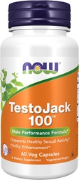 NOW Foods Supplements, TestoJackTM 100 mit LJ100®, einem potenten standardisierten Extrakt aus Tongkat Ali (Eurycoma longifolia), Tribulus und ZMA®, 60 Veg Capsules