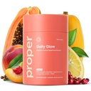 Proper, The Corals Daily Glow Beauty Blend - Nutrient Dense Superfood Powder with Collagen Peptides, Hyaluronic Acid Powder, Vitamin C, and MSM. Hair, Skin, Nail Vitamin Supplement for Women & Men