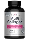 NeoCell Super Multi Collagen Peptides | 120 Tablets | 10 Types of Collagen | Skin, Hair and Nails | Beauty Supplement | For Men and Women