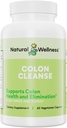 Natural Wellness Colon Cleanse – Gentle Detox mit Cascara Sagrada, Aloe Vera & 7 Pflanzen-basierte Kräuter – unterstützt Verdauung, Regularität & Gut Health – Glutenfreie, vegetarische Kapseln – 60 Zähler