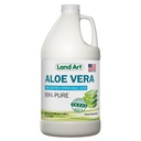 Land Art - Pure Aloe Vera Juice Unflavored – Cold-Processed - 99,7% Organic Aloe Vera Inner Fillet aus frischen Texas Blättern – Verdauungsgesundheit, Detox und natürliches Wellness – 64 fl oz