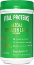 Vitalproteine Matcha Lattes, Matcha Green Tea Collagen Latte Powder, L-Theanin & Caffeine & MCT - Unterstützt gesundes Haar, Haut, Nägel - Original