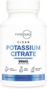 Typ Zero Kalium Citrat (99mg, 120 Kapseln) - Glutenfrei, Non-GMO