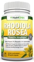 Rhodiola Rosea - 500mg - 180 Vegan Kapseln - 3% Rosavin 1% Salidroside Extract - Non-GMO - mit schwarzem Pfeffer für verbesserte Absorption - 6 Monate Versorgung - Ergänzung für Energie & Stamina
