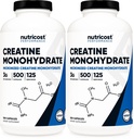 Nutricost Micronized Creatine Monohydrat 3.000mg 500 Kapseln, 125 Servierungen, 750mg Creatine Monohydrat pro Kapsel (Pack von 2)