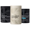 Sports Research® Supplements Pack - Hydrolyzed Type 1 & 3 Collagen Powder Protein + Creatine Monohydrate + 160 mg Magnesium Glycinate