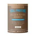 Vital Proteins Collagen Peptides Advanced, Hydrolyzed Peptides with Hyaluronic Acid and Vitamin C - Chocolate Flavor Powder, 24.7oz