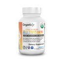 Organixx Vegan Multivitamin für Frauen und Männer, mit Vitamin C, D3, Vitamin B Complex, Probiotika, Bio Früchte und Gemüse, unterstützt Verdauungs-, Gutgesundheit, Immununterstützung, 90 Gelkapseln