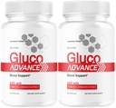 (2 Pack) Gluco Advance Capsules - Official GlucoAdvanced Premium Advanced Formula Pills - Maximum Strength, All Natural Health Formula Pills for Overall Health & Wellness, 120 Capsules for 2 Months