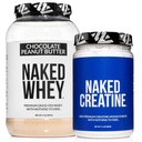 NAKED Whey Chocolate Peanut Butter Protein Powder (21 Servierungen) + Pure Micronized Creatine Monohydrate 500g (100 Servierungen) – Grass-Fed; Bulk; Non-GMO; Glutenfrei; Soy Free