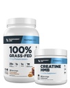 Transparent Labs Gras-Fed Whey Protein Isolate (30 Servierungen, Schokolade PB) & Kreatin HMB (30 Servierungen, Unflavored)