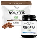 Muscle Feast Creatine + Isolate Bundle: 1 Kreatinpulver (Unflavored, 2lb) + 1 Whey Protein Isolate (Chocolate, 2lb) | Premium Supplements, Vegetarisch, Glutenfrei