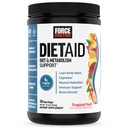 Kraftfaktor-Diät-Hilfe-Pulver, Metabolismus-Booster & Diät-Unterstützung für Lean-Körpermasse mit 15x Mehr absorbierbares Chrom, Refreshing & Delicious, Tropical Fruit, 30 Portionen