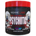 Insane Labz Psychotic, High Stimulant Pre Workout Powder, Extreme Lasting Energy, Fokus und Ausdauer mit Beta Alanine, Kreatin Monohydrat DMAE, 35 Srvgs (Gummy Candy)