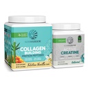 Sunwarrior Vegan Collagen Building Powder | Plant-Based Vanilla Flavored, 20 Servings & Creatine Monohydrate Powder | Micronized Creatine Unflavored, 60 Servings