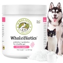 Wholistic Pet Organics WholeBiotics - Daily Dog Probiotics for Digestive Health Support & Immune Boost - 9 Strains - Prebiotics & Probiotics für Hunde & Katzen - Gut Health for Dogs - 1 Oz - 28 Scoops