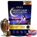 OVIA Night Calm – Melatonin-Free Magnesium Mushroom Hot Cocoa for Sleep – Nighttime Hot Chocolate with L-Tryptophan, L-Theanine & Reishi – Relaxation, Stress & Cortisol Support | 30 Servings