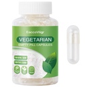 Size 0 Empty Capsules - 100 Count Clear Empty Pill Capsules with Capsule Filling Kit, Fillable Vegan Vegetarian Capsule Empty for Vitamins, Easy for DIY Supplements