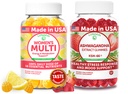Lunakai USA Made Women’s Multi & Ashwagandha Gummies Bundle – 16 Essential Nutrients & KSM-66 Extract – 60 Ct Each