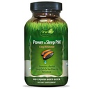 Irwin Naturals Power to Sleep PM - 6mg Melatonin, GABA, Ashwagandha, Valerian Root & L-Theanine Ergänzungen für Männer und Frauen - Unterstützt Restful Sleep Cycle & Relaxation - 60 Liquid Soft-Gels